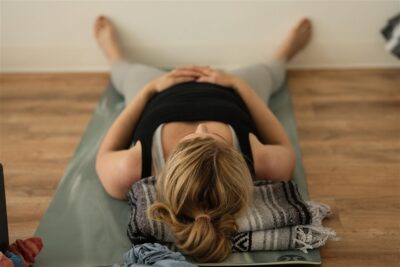 Tacoma studio students in savasana